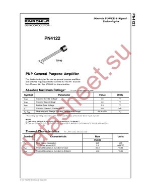 PN4122 datasheet  